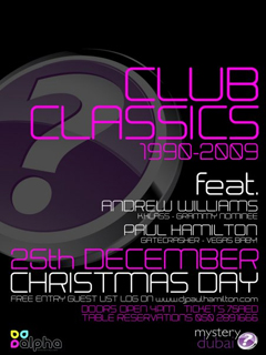 CLUB CLASSICS (1990-2009) @ ALPHA - LE M artwork  1007