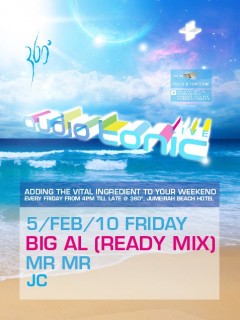 audio tonic 'LIVE' @ 360º with Big Al artwork  1215