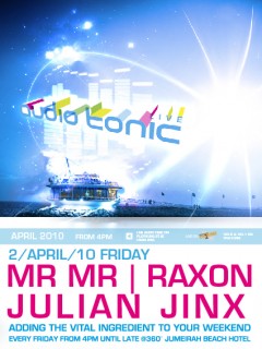 audio tonic 'LIVE' @ 360º with MR MR, R artwork  1466
