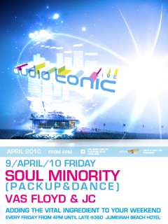 audio tonic 'LIVE' @ 360º with SOUL MIN artwork  1467