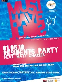 MustHaveSoul Residents Party with Matt C artwork  1603