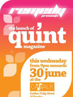 Remedy Presents - quint Magazine Launch artwork  1878