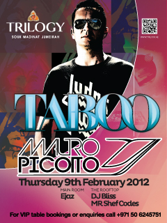 TABOO@Trilogy presents MAURO PICOTTO Thu artwork  4705
