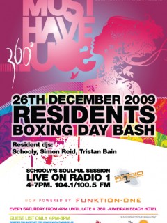 MustHaveSoul Residents  Boxing day bash artwork  959