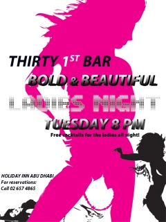 BOLD AND BEAUTIFUL LADIES NIGHT artwork Abu Dhabi 5357