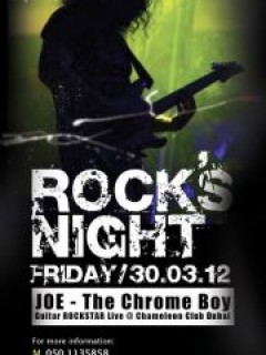 Rock's Night @ Chameleon Club Dubai artwork Dubai 5257