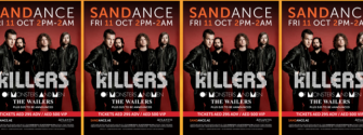SANDANCE presents The Killers, Of Monste artwork 2013-oct-11
