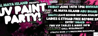 UV PAINT PARTY | 14 June | Al MAYA ISLAND Abu Dhabi
