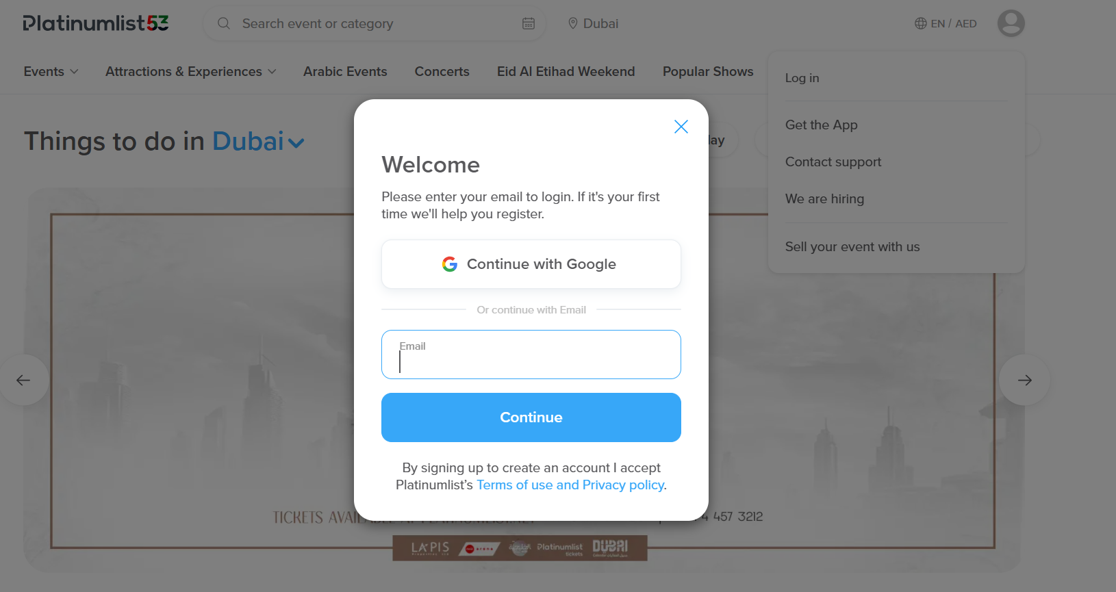 How to register on platinumlist