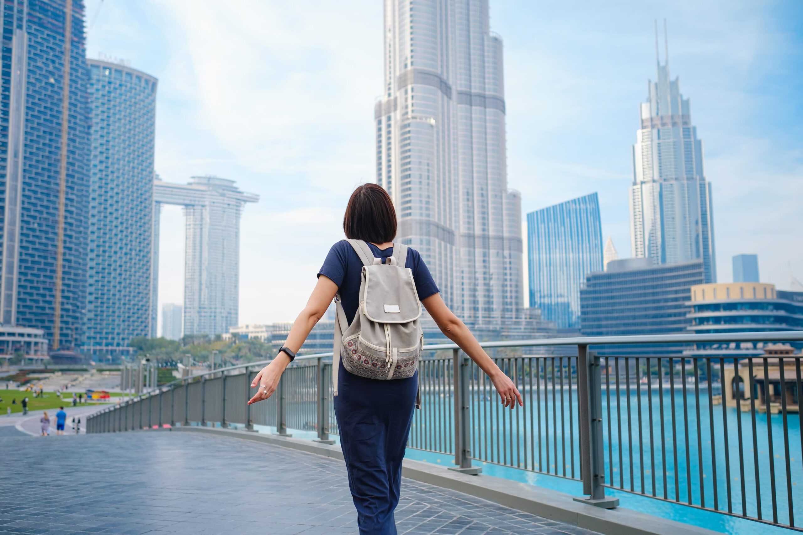 A floating Louis Vuitton exhibition opens near the Burj Khalifa