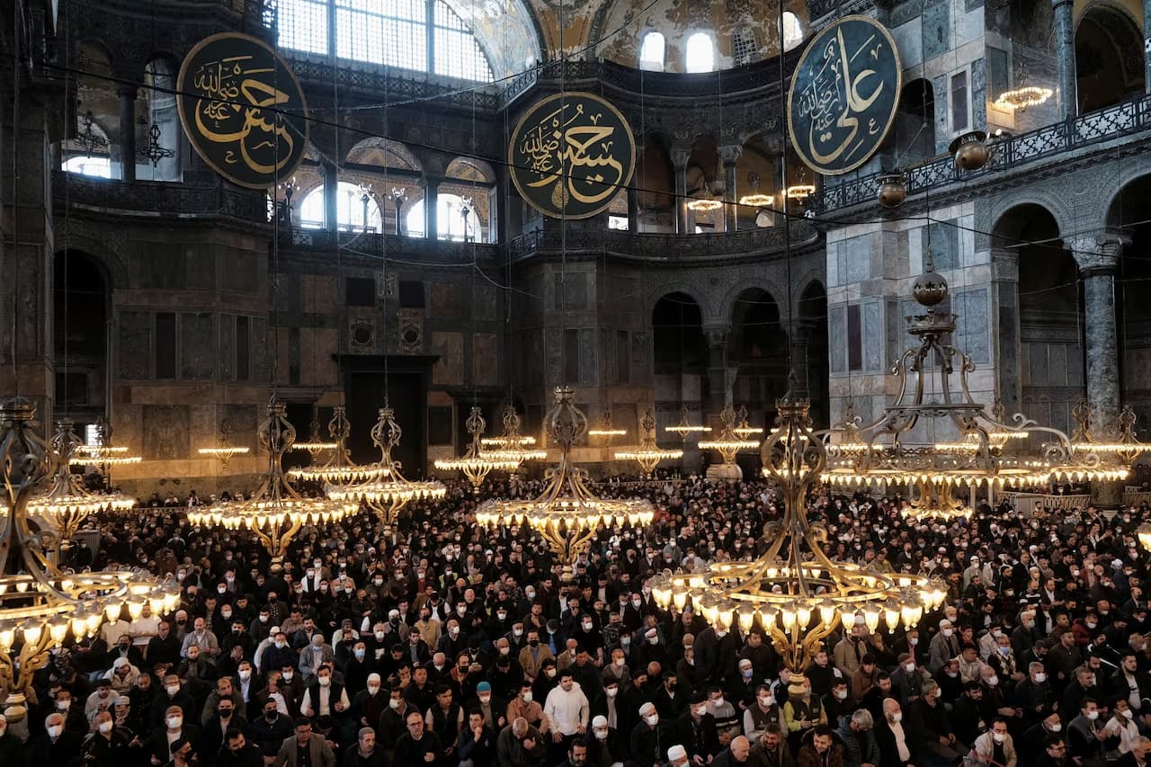 Prayer In Hagia Sophia