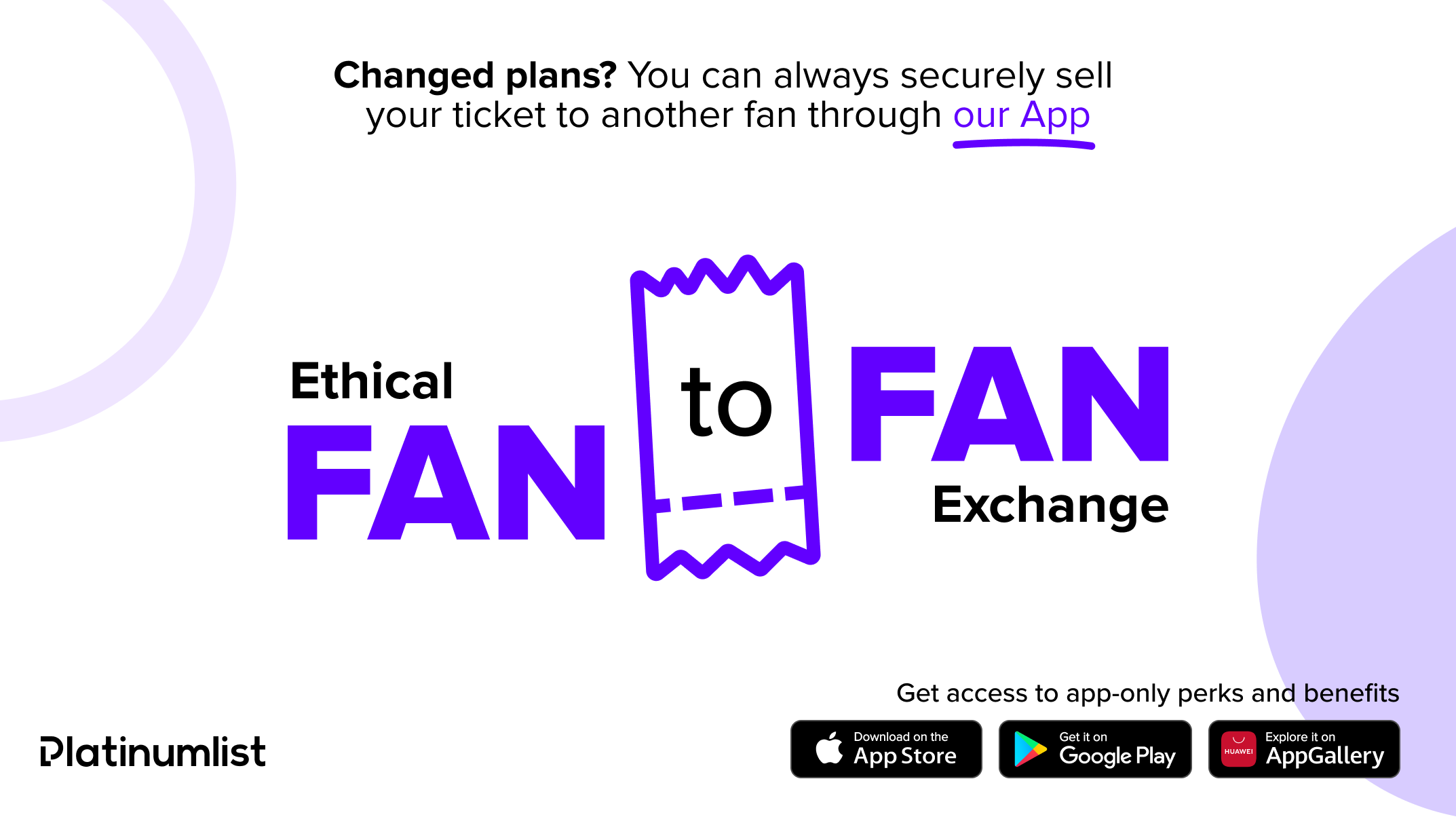 Fan To Fan Ticket Exchange, Platinumlist